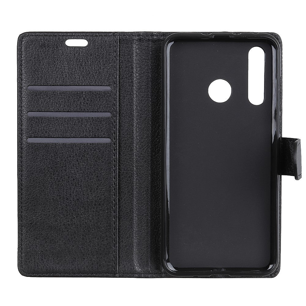 For-Huawei-P30-Lite-Shockproof-Phone-Bag-Covering-Litchi-Skin-Wallet-Leather-Stand-Case-Black