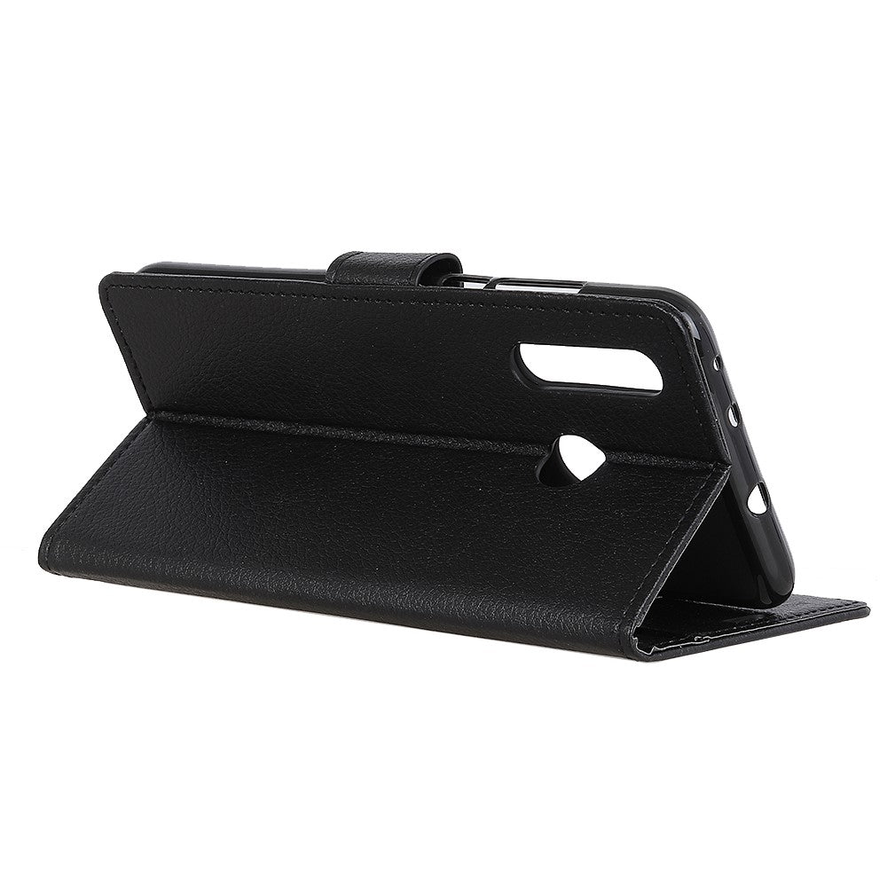 For-Huawei-P30-Lite-Shockproof-Phone-Bag-Covering-Litchi-Skin-Wallet-Leather-Stand-Case-Black