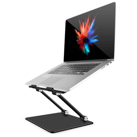 L301 Aluminum Alloy Foldable Computer Stand Laptop Stand Riser Holder Notebook Stand - Grey