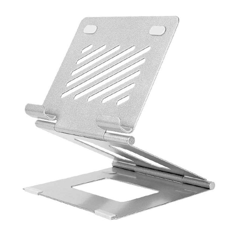 A37 Laptop Stand Metal Ergonomic Foldable Computer Stand Riser Holder Notebook Stand - Silver