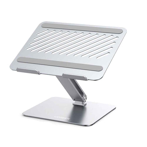 UGREEN 40291 Folding Aluminum Laptop Stand with Multi-Angle Adjustable Portable Desktop Tablet Holder for MacBook Air Pro Computers