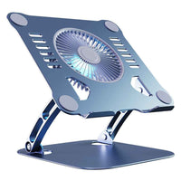 R-JUST HZ22 Laptop Fan Cooling Stand Radiator Adjustable Desktop Notebook Cooler Holder - Grey