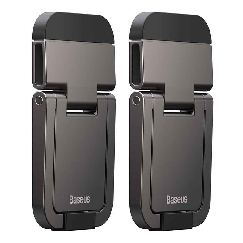 BASEUS 2Pcs Slim Laptop Kickstand Desktop Notebook Heat Dissipation Stand Holder - Dark Grey
