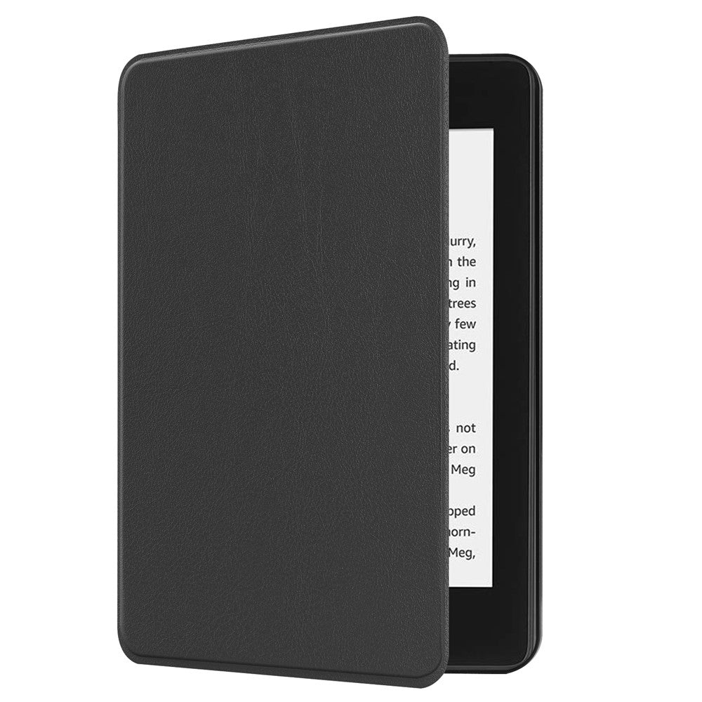 Auto-wake/sleep-PU-Leather-Flip-Case-for-Amazon-Kindle-Paperwhite-4-(2018)-Black
