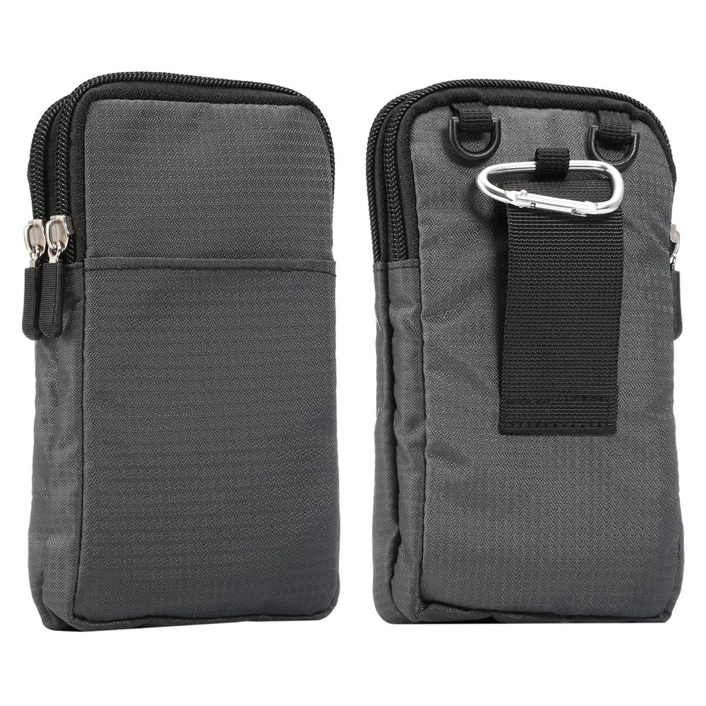 Universal-6.3-6.9-inch-Phone-Crossbody-Pouch-Nylon-Waist-Bag-with-Belt-Loop-for-Outdoor-Running-Camping-Dark-Grey
