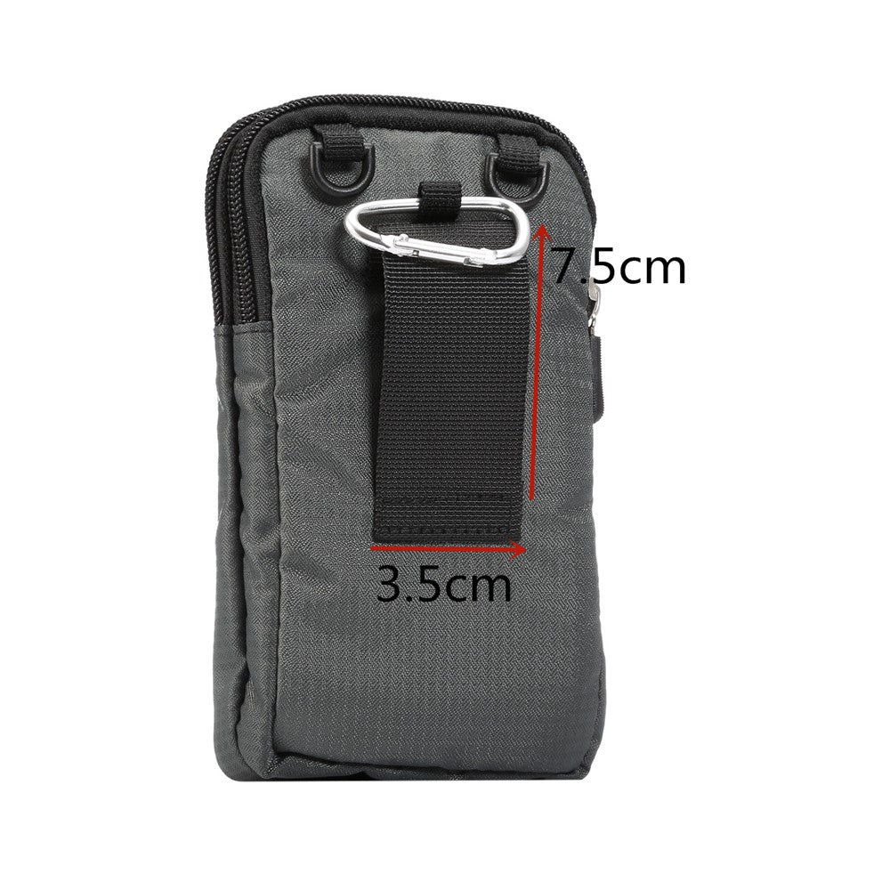 Universal-6.3-6.9-inch-Phone-Crossbody-Pouch-Nylon-Waist-Bag-with-Belt-Loop-for-Outdoor-Running-Camping-Dark-Grey