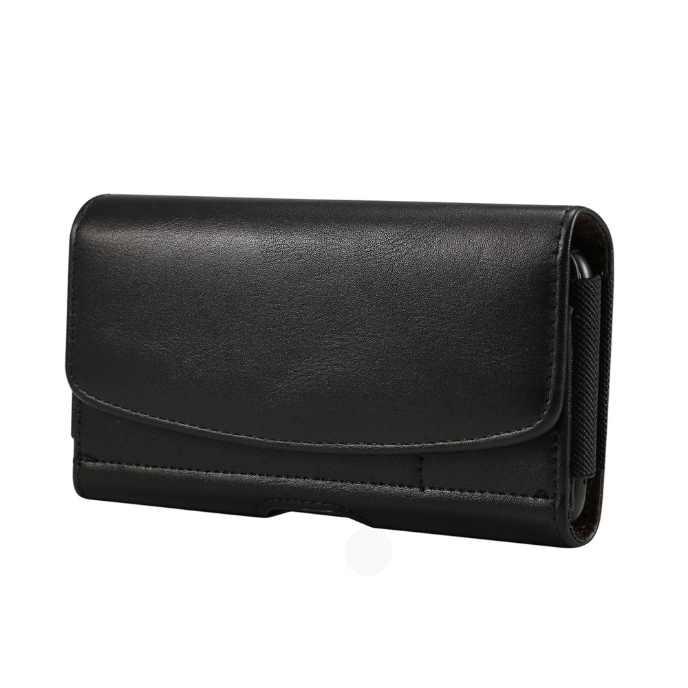 6.3-6.9-inch-Horizontal-Style-Universal-PU-Leather-Case-with-Belt-Clip-for-Men,-Size:-17.5-x-8.7-x-1.8cm