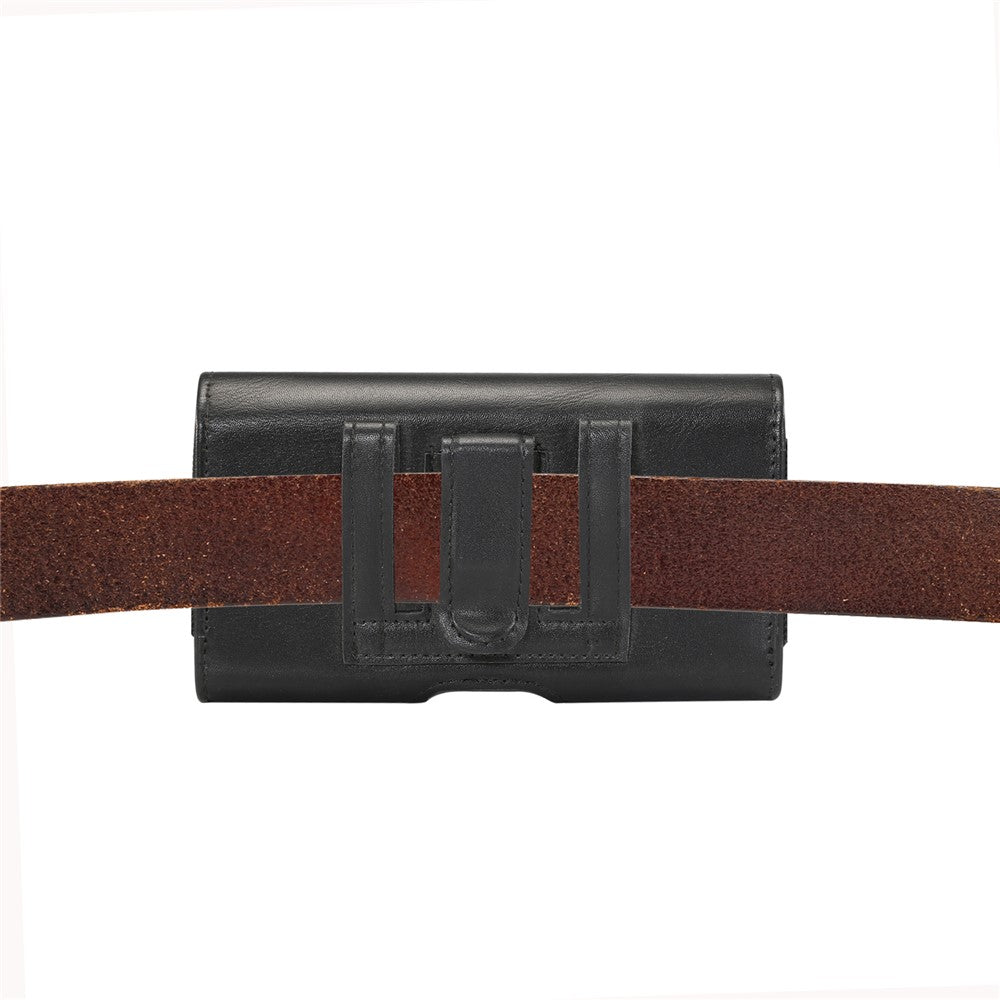 6.3-6.9-inch-Horizontal-Style-Universal-PU-Leather-Case-with-Belt-Clip-for-Men,-Size:-17.5-x-8.7-x-1.8cm