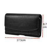 6.3-6.9-inch-Horizontal-Style-Universal-PU-Leather-Case-with-Belt-Clip-for-Men,-Size:-17.5-x-8.7-x-1.8cm