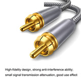 10m-Pure-Copper-RCA-Coaxial-HIFI-Digital-Audio-Cable-SPDIF-Subwoofer-Speaker-Cable(Silver-Gray)