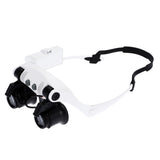 10X-15X-20X-25X-Wearing-Glasses-Eyes-Illuminated-Magnifier-Magnifying-Watch-Repairing-Loupe-With-LED-Light(White)