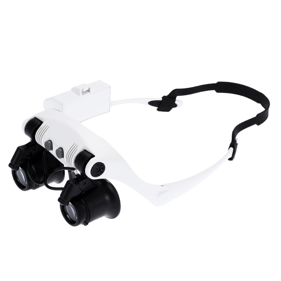 10X-15X-20X-25X-Wearing-Glasses-Eyes-Illuminated-Magnifier-Magnifying-Watch-Repairing-Loupe-With-LED-Light(White)