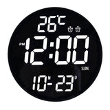 11.6-Inch-White-Light-Wall-Clock-With-Remote-Control-Multi-Functional-Alarm-Clock-Black+Black