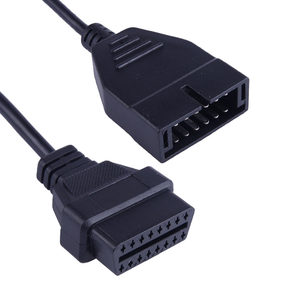 12-Pin-to-16-Pin-OBDII-Diagnostic-Cable-for-General-Motors,-Full-Length:-19cm(Black)