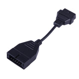 12-Pin-to-16-Pin-OBDII-Diagnostic-Cable-for-General-Motors,-Full-Length:-19cm(Black)