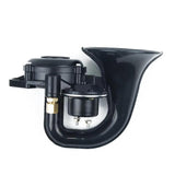 12/24V-Car-300dB-Electric-Snail-Air-Horn-For-Scania-/-Volvo(Black)