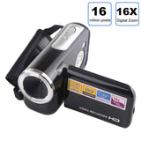 1280x720P-HD-16X-Digital-Zoom-16.0-MP-Digital-Video-Camera-Recorder-with-2.0-inch-LCD-Screen(Black)