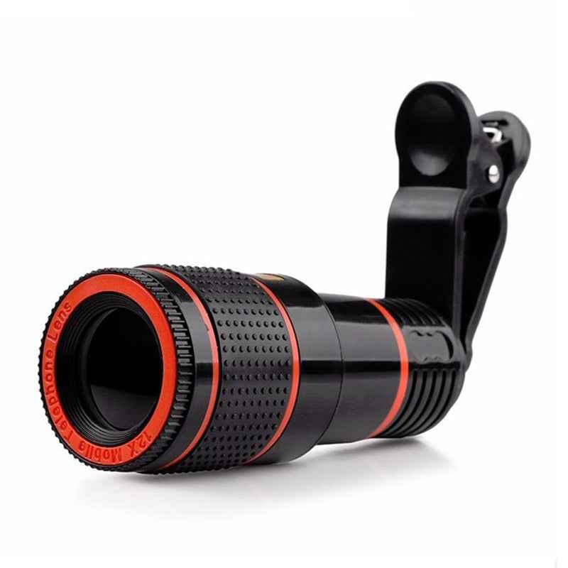 12X-Telephoto-Telescope-Camera-Zoom-Mobile-Phone-External-Lens(White)