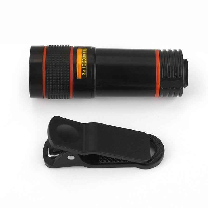 12X-Telephoto-Telescope-Camera-Zoom-Mobile-Phone-External-Lens(White)