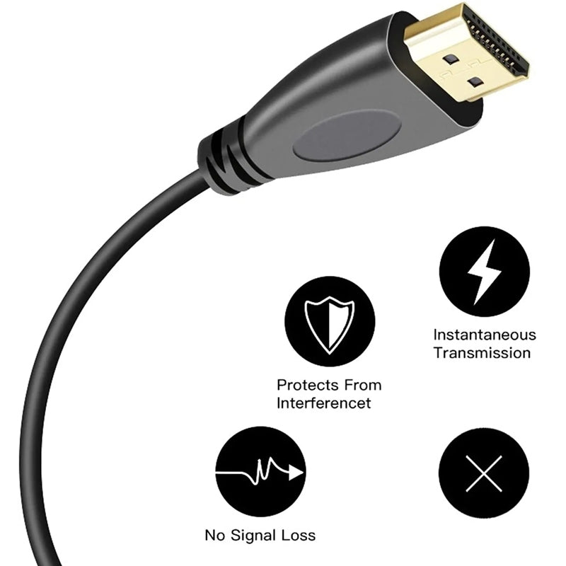 1.4-Version,-Gold-Plated-19-Pin-HDMI-Male-to-HDMI-Male-Coiled-Cable,-Support-3D-/-Ethernet,-Length:-60cm-(can-be-extended-up-to-2m)
