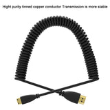 1.4-Version,-Gold-Plated-Mini-HDMI-Male-to-HDMI-Male-Coiled-Cable,-Support-3D-/-Ethernet,-Length:-60cm-(can-be-extended-up-to-2m)
