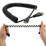1.4-Version,-Gold-Plated-Mini-HDMI-Male-to-HDMI-Male-Coiled-Cable,-Support-3D-/-Ethernet,-Length:-60cm-(can-be-extended-up-to-2m)
