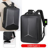 15.6-16.6-Inch-Hard-Shell-Laptop-Backpack-with-USB+Type-C-Charging-Ports-Unisex-Anti-Theft-Business-Travel-Bag-Black