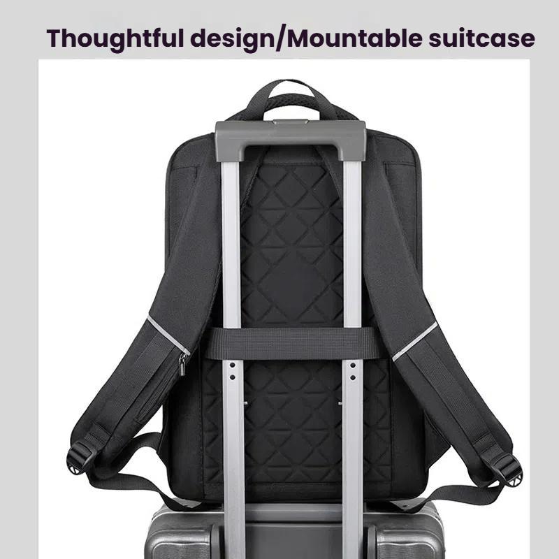 15.6-16.6-Inch-Hard-Shell-Laptop-Backpack-with-USB+Type-C-Charging-Ports-Unisex-Anti-Theft-Business-Travel-Bag-Black