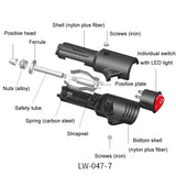 15A-Car-LED-Indicator-Light-With-Switch-Cigarette-Lighter-Plug(Assembled)