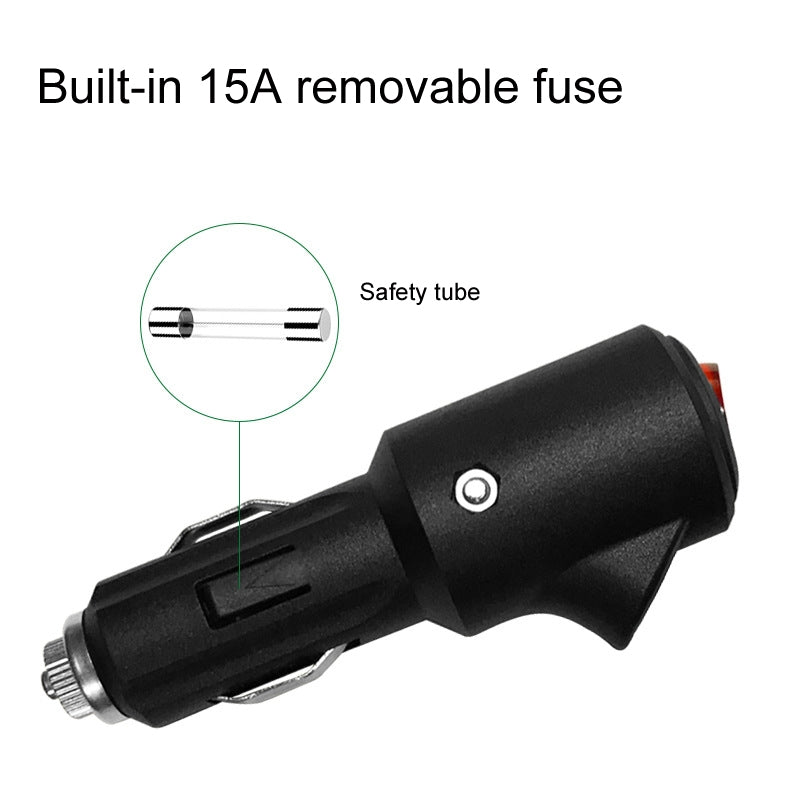 15A-Car-LED-Indicator-Light-With-Switch-Cigarette-Lighter-Plug(Assembled)