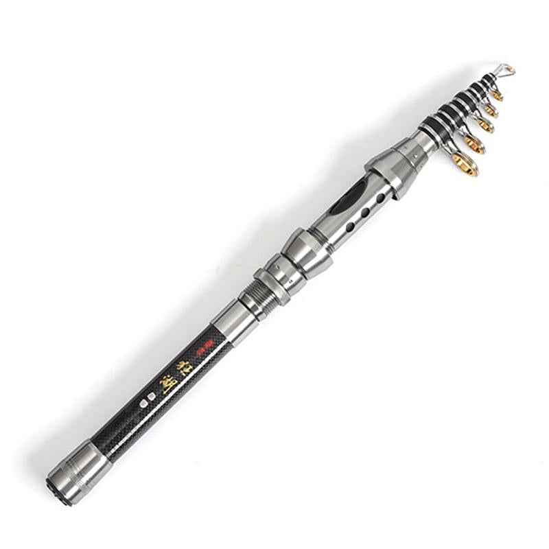 1.5m-TOPLINE-TACKLE-Ultra-short-Mini-Carbon-Fishing-Rod-Retractable-Handle-Telescopic-Fishing-Rod
