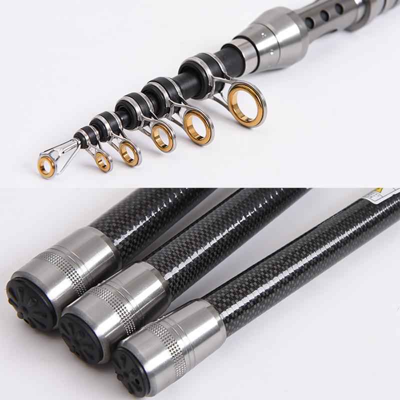 1.5m-TOPLINE-TACKLE-Ultra-short-Mini-Carbon-Fishing-Rod-Retractable-Handle-Telescopic-Fishing-Rod