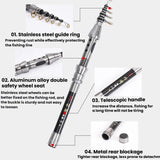 1.5m-TOPLINE-TACKLE-Ultra-short-Mini-Carbon-Fishing-Rod-Retractable-Handle-Telescopic-Fishing-Rod