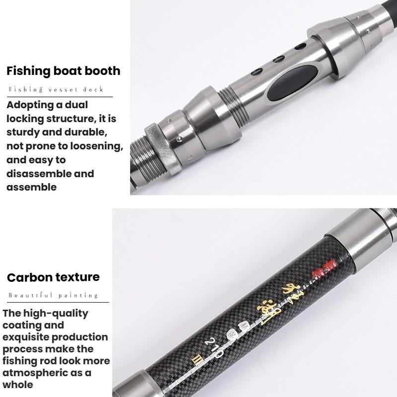 1.5m-TOPLINE-TACKLE-Ultra-short-Mini-Carbon-Fishing-Rod-Retractable-Handle-Telescopic-Fishing-Rod