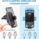 15W-Car-mounted-Smart-Induction-Wireless-Charging-Mobile-Phone-Holder(Suction-Cup-Holder-+-Air-Outlet-Clip)