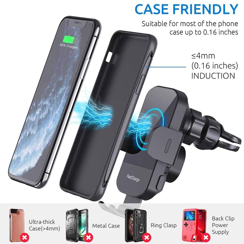 15W-Car-mounted-Smart-Induction-Wireless-Charging-Mobile-Phone-Holder(Suction-Cup-Holder-+-Air-Outlet-Clip)