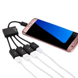 18cm-4-Ports-Micro-USB-OTG-Charge-HUB-Cable,-For-Samsung-/-Huawei-/-Xiaomi-/-Meizu-/-LG-/-HTC-and-Other-Smartphones(Black)