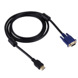 1.8m-HDMI-Male-to-VGA-Male-15PIN-Video-Cable(Black)