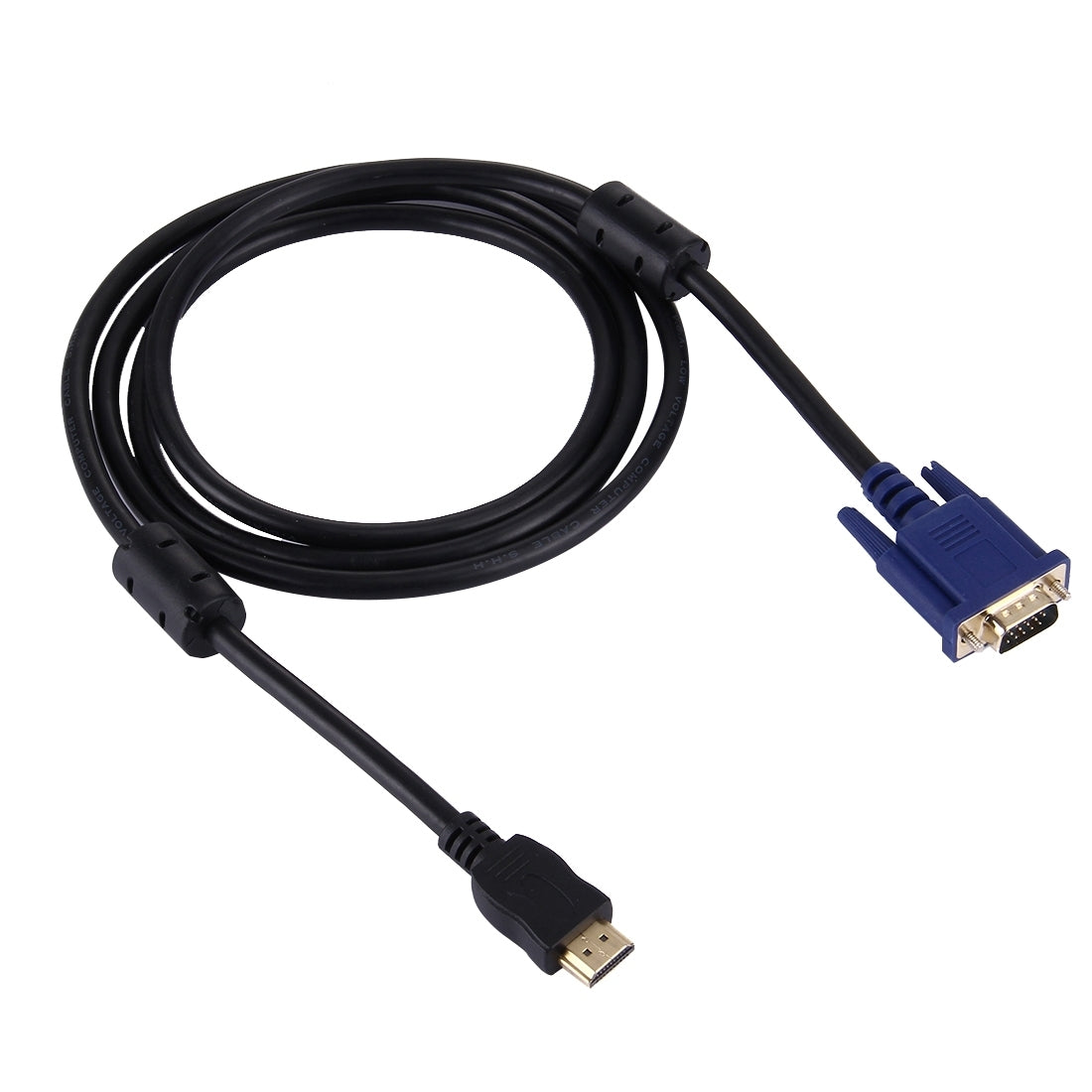 1.8m-HDMI-Male-to-VGA-Male-15PIN-Video-Cable(Black)