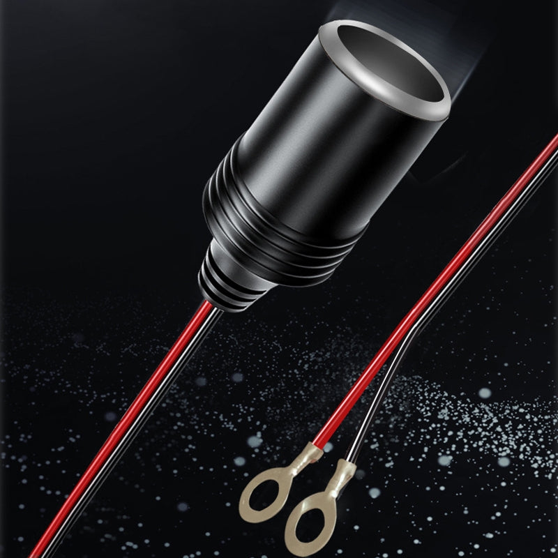 1m-12/24V-Car-Battery-To-Cigarette-Lighter-Female-Base-Power-Supply-Cable