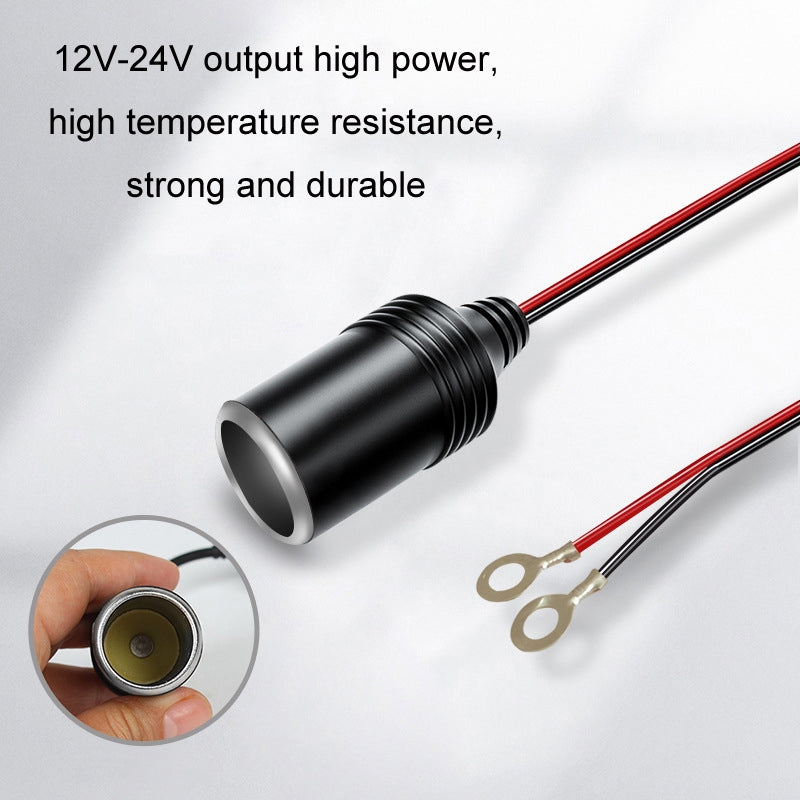 1m-12/24V-Car-Battery-To-Cigarette-Lighter-Female-Base-Power-Supply-Cable