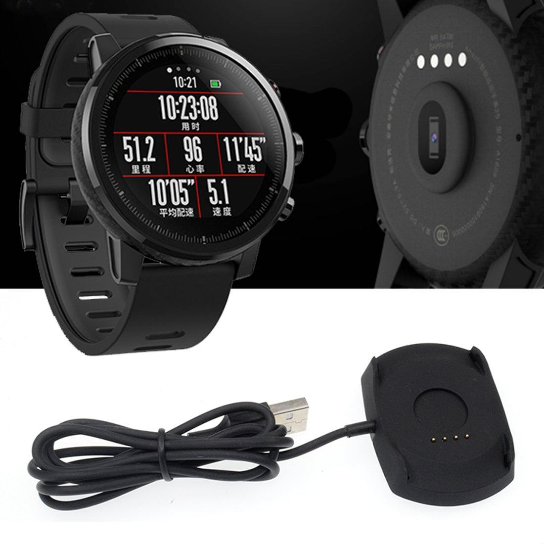 1m-Portable-Replacement-Cradle-Charger-USB-Charging-Cable-for-Amazfit-2-Smart-Watch