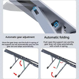 2-in-1-Foldable-Laptop-Stand-with-USB-C-Docking-Station-3x-USB-A-3.0-Ports-&-1x-USB-C-Port(Gray)