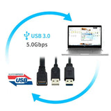 2-in-1-USB-3.0-Female-to-USB-2.0-+-USB-3.0-Male-Cable-for-Computer-/-Laptop,-Length:-29cm