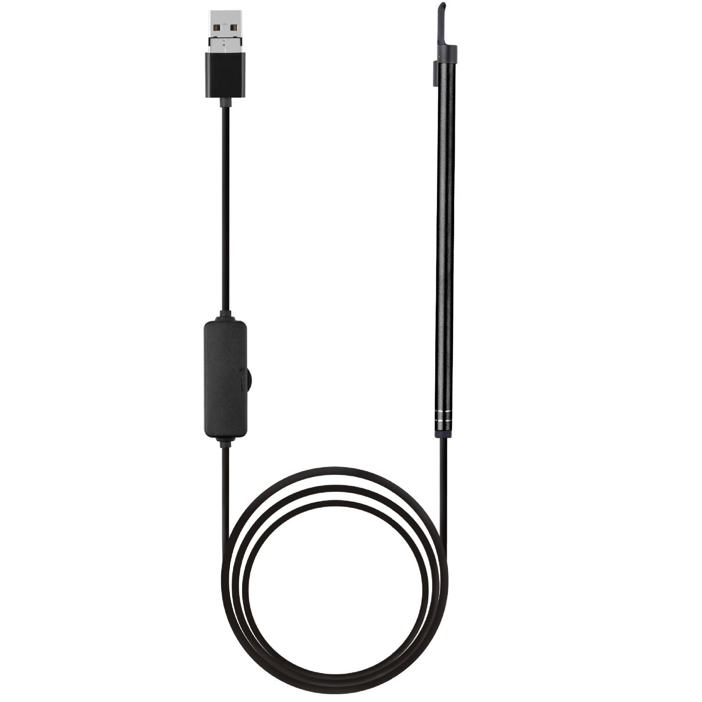 2-in-1-USB-HD-Visual-Earwax-Clean-Tool-Endoscope-Borescope-with-LED-Lights-&-Wifi,-Cable-length:-2m-(Black)