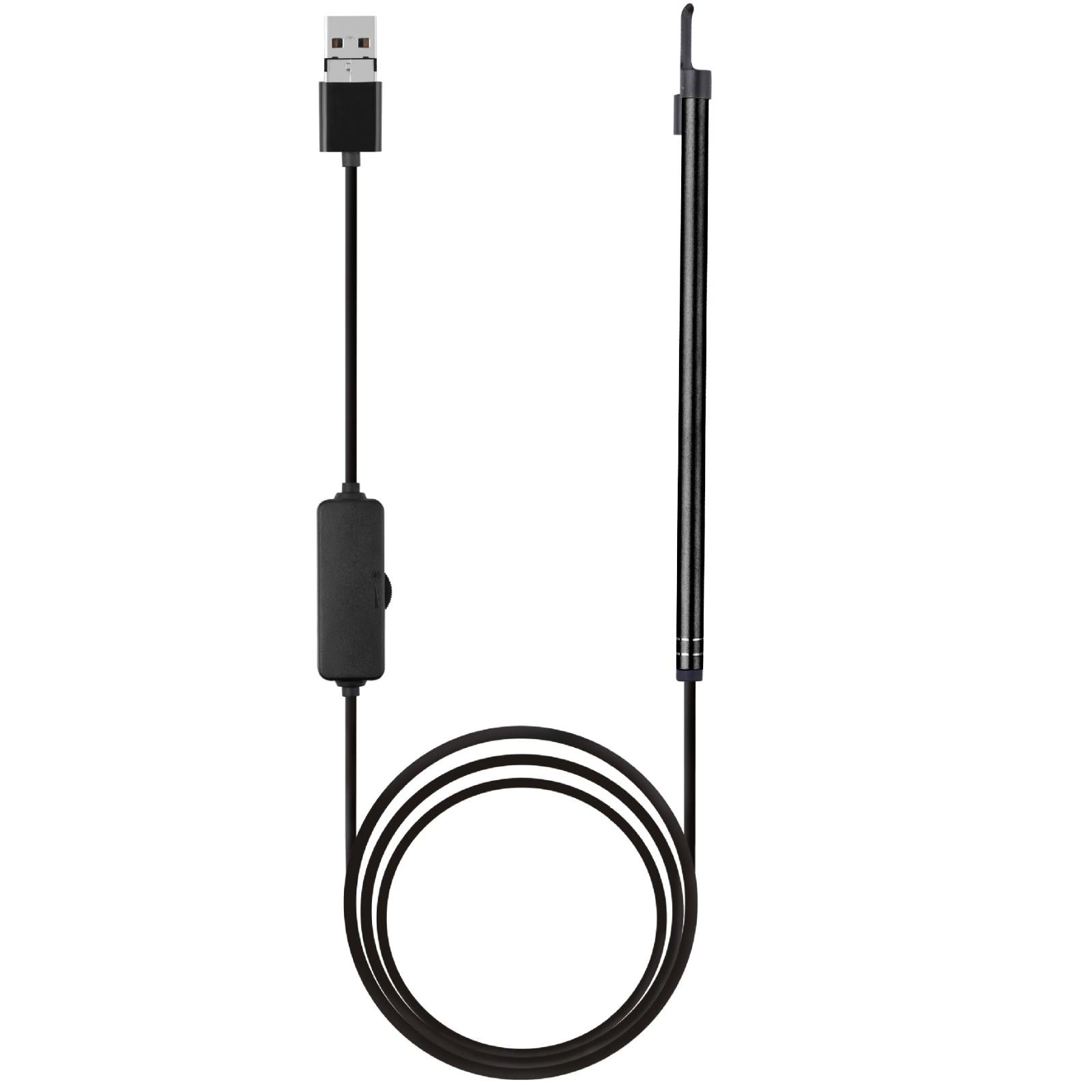 2-in-1-USB-HD-Visual-Earwax-Clean-Tool-Endoscope-Borescope-with-LED-Lights-&-Wifi,-Cable-length:-2m-(Black)