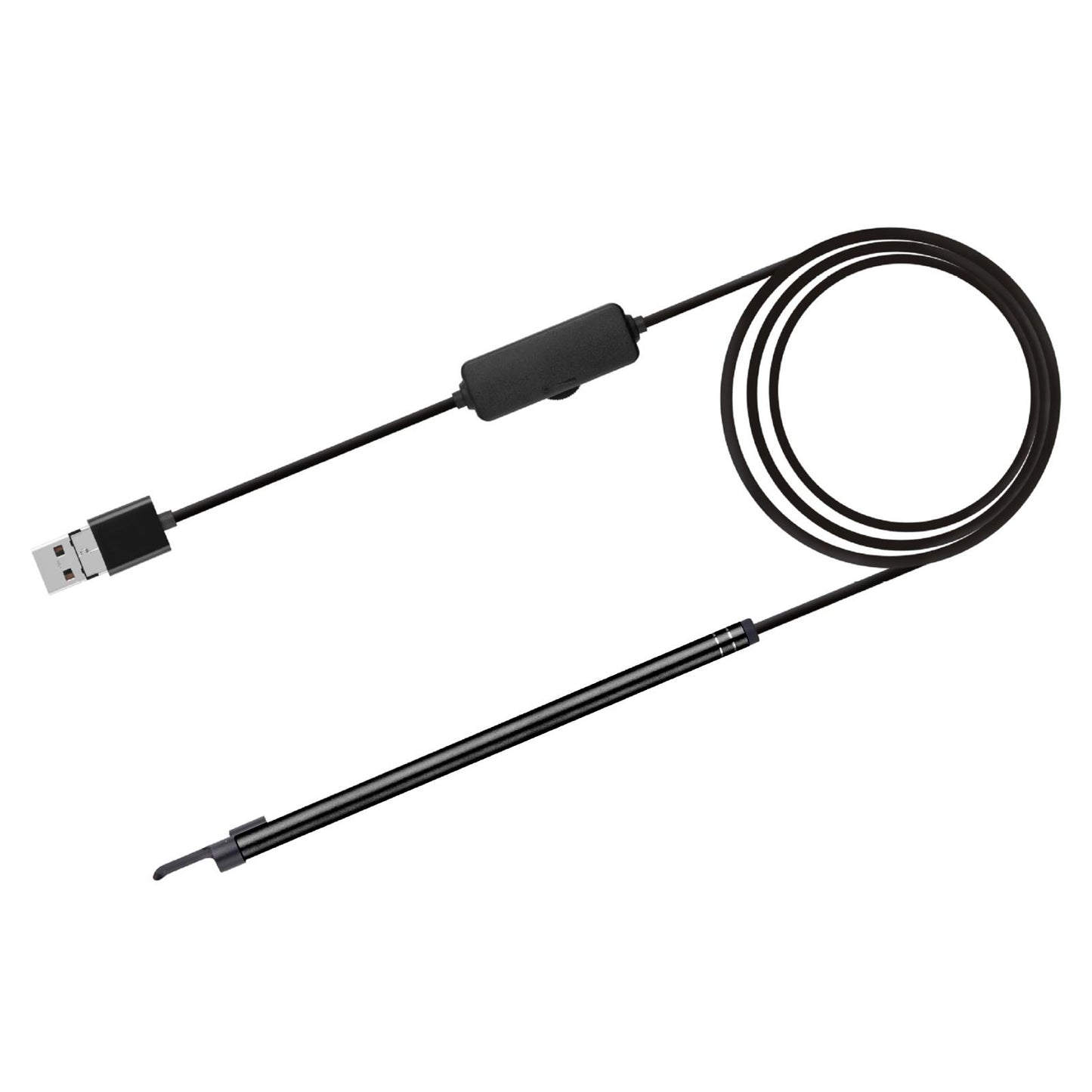 2-in-1-USB-HD-Visual-Earwax-Clean-Tool-Endoscope-Borescope-with-LED-Lights-&-Wifi,-Cable-length:-2m-(Black)