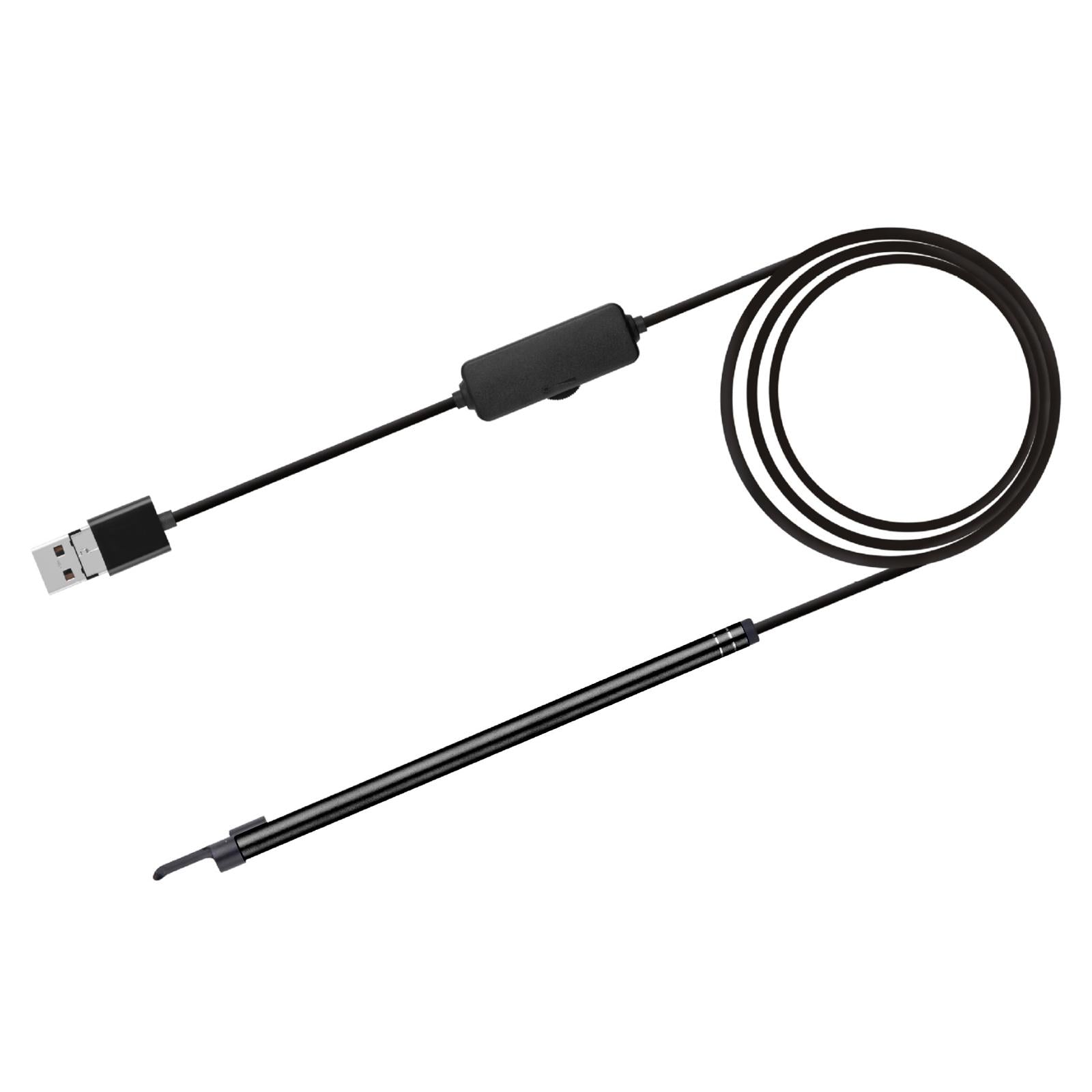 2-in-1-USB-HD-Visual-Earwax-Clean-Tool-Endoscope-Borescope-with-LED-Lights-&-Wifi,-Cable-length:-2m-(Black)