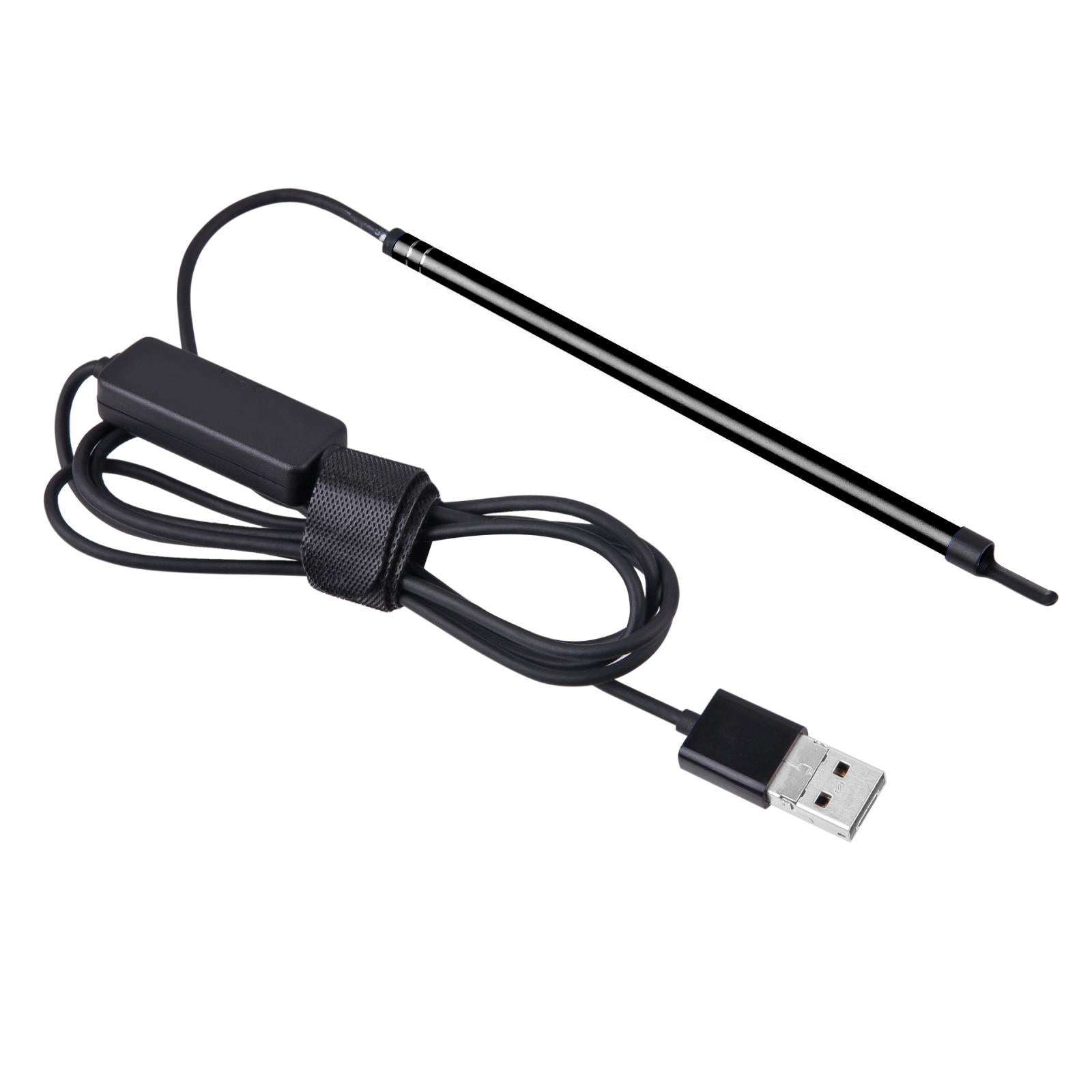 2-in-1-USB-HD-Visual-Earwax-Clean-Tool-Endoscope-Borescope-with-LED-Lights-&-Wifi,-Cable-length:-2m-(Black)