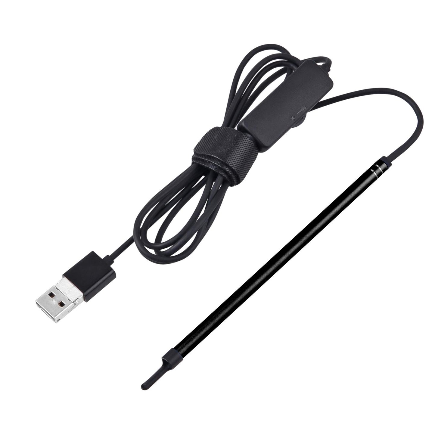 2-in-1-USB-HD-Visual-Earwax-Clean-Tool-Endoscope-Borescope-with-LED-Lights-&-Wifi,-Cable-length:-2m-(Black)